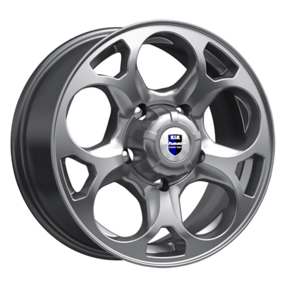 Диск литой 7,0*16 5*139,7 ET35 108,5 КиК Линкс (КС1057) дарк платинум