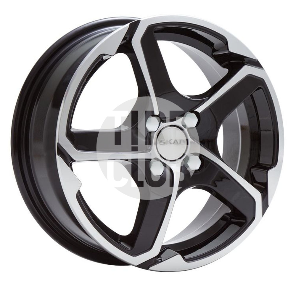 Диск литой 6,0*15 4*100 ET45 67,1 СКАД Аллигатор Алмаз бархат (1130548)